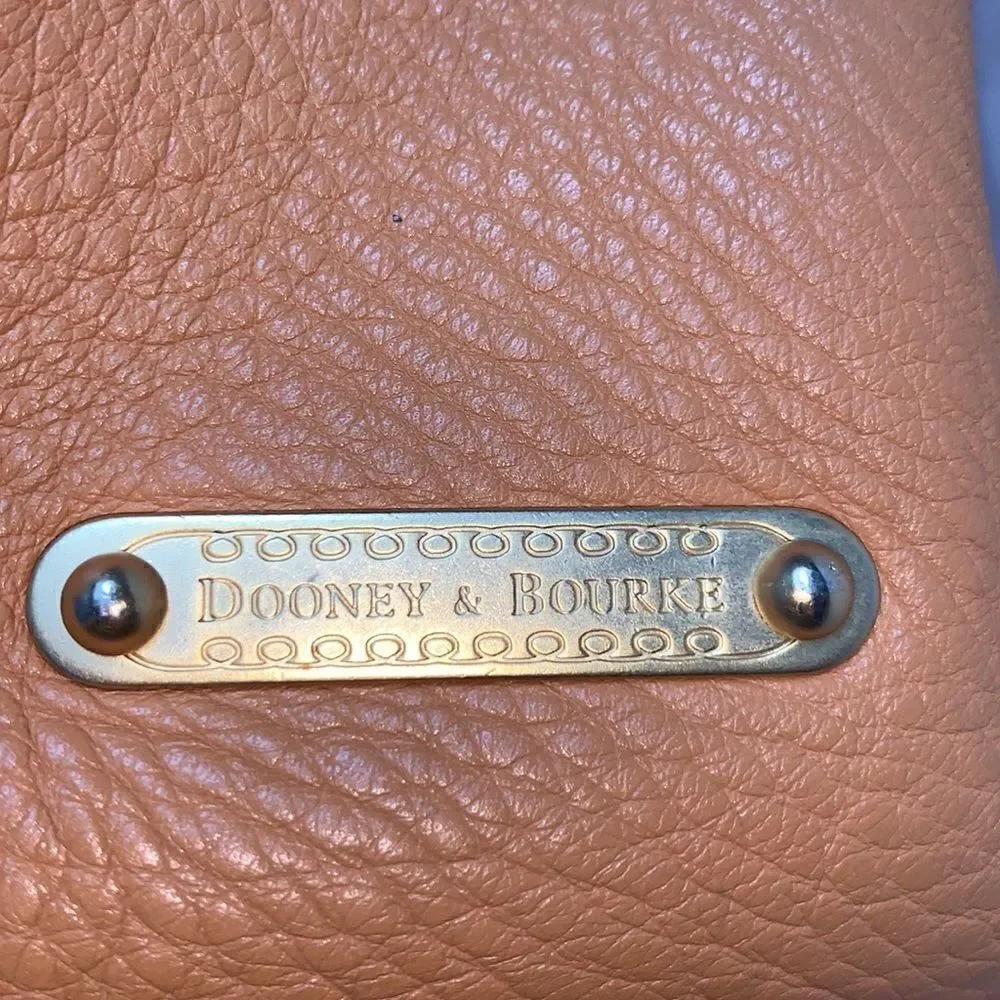 Dooney & Bourke Marchesa cognac pebble leather handbag